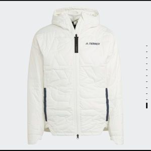 Adidas Terrex MyShelter Primaloft Hooded Padded Jacket - White - Large